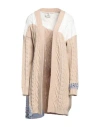 Alysi Woman Cardigan Beige Size S Wool, Polyamide, Polyester, Viscose, Mohair Wool In Beige