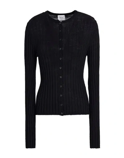 Alysi Woman Cardigan Black Size M Wool, Acrylic