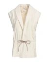 Alysi Woman Cardigan Ivory Size 4 Virgin Wool