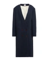 Alysi Woman Coat Midnight Blue Size 6 Virgin Wool