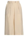Alysi Woman Pants Ivory Size 4 Virgin Wool, Lycra In White