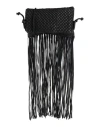 Alysi Woman Cross-body Bag Black Size - Leather In Black