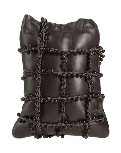 Alysi Woman Cross-body Bag Dark Brown Size - Leather