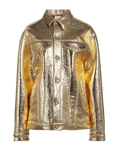 Alysi Woman Jacket Gold Size 8 Polyester