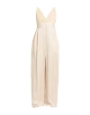 Alysi Woman Jumpsuit Blush Size 4 Viscose, Linen, Polyester In Pink