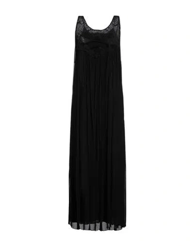 Alysi Woman Maxi Dress Black Size 2 Silk
