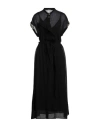 Alysi Woman Maxi Dress Black Size 6 Cotton In Black