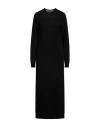 Alysi Woman Maxi Dress Black Size S Merino Wool, Cashmere