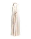 Alysi Woman Maxi Dress Cream Size 2 Acetate, Viscose In Gray