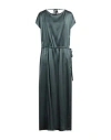 Alysi Woman Maxi Dress Dark Green Size 4 Acetate, Viscose