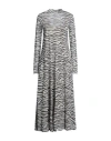 Alysi Woman Maxi Dress Ivory Size 6 Modal, Wool In White