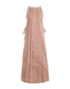 ALYSI ALYSI WOMAN MAXI DRESS LIGHT BROWN SIZE 6 COTTON