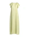 Alysi Woman Maxi Dress Light Green Size 0 Silk