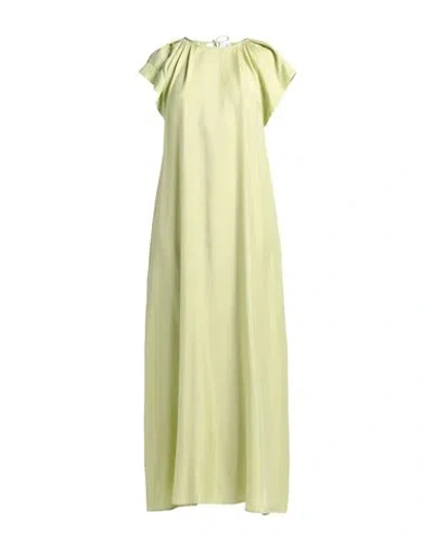 Alysi Woman Maxi Dress Light Green Size 0 Silk