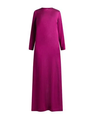 Alysi Woman Maxi Dress Mauve Size 6 Viscose, Cotton, Polyamide