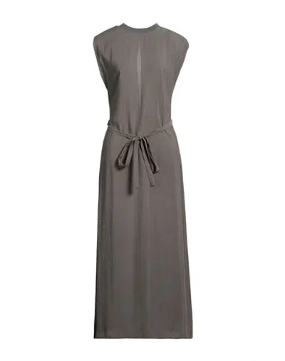 Alysi Woman Maxi Dress Military Green Size 8 Modal, Polyester