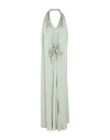 Alysi Woman Maxi Dress Sage Green Size 6 Acetate, Viscose