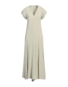 Alysi Woman Maxi Dress Sage Green Size 6 Viscose, Cotton, Elastane In Sage Green