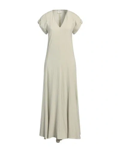 Alysi Woman Maxi Dress Sage Green Size 6 Viscose, Cotton, Elastane