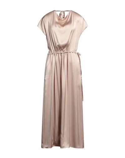 Alysi Woman Maxi Dress Sand Size 4 Acetate, Viscose In Beige