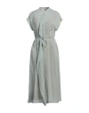 Alysi Woman Maxi Dress Sky Blue Size 6 Cotton