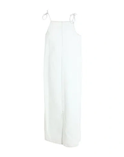 Alysi Woman Maxi Dress White Size 8 Cotton