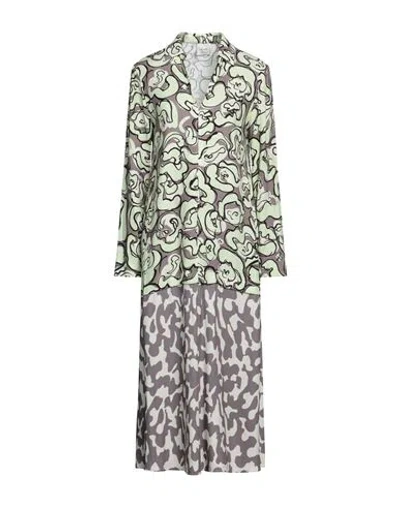 Alysi Woman Midi Dress Light Green Size 6 Viscose