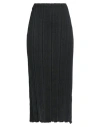 Alysi Woman Midi Skirt Black Size M Cotton, Polyamide