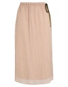 Alysi Woman Midi Skirt Blush Size 6 Polyamide In Brown