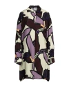Alysi Woman Short Dress Purple Size 6 Cupro