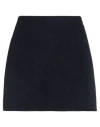 Alysi Woman Mini Skirt Midnight Blue Size 4 Alpaca Wool, Virgin Wool, Polyamide In Blue