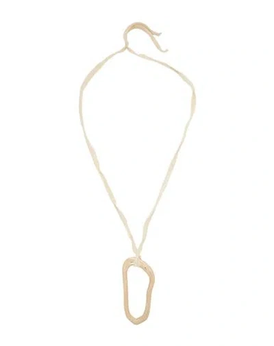 Alysi Woman Necklace Gold Size - Metal, Textile Fibers