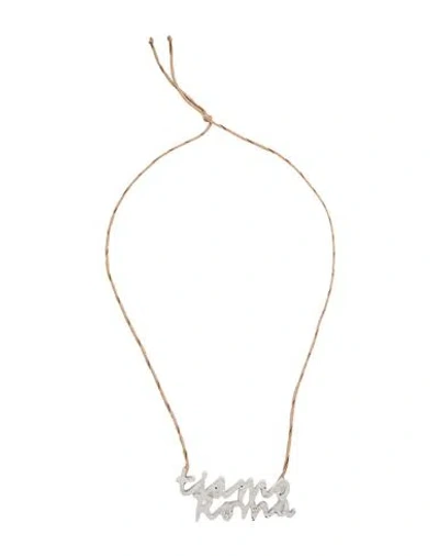 Alysi Woman Necklace Silver Size - Metal In Gold