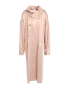 ALYSI ALYSI WOMAN OVERCOAT & TRENCH COAT APRICOT SIZE 8 VISCOSE, POLYESTER