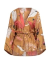 Alysi Woman Overcoat & Trench Coat Camel Size 8 Silk In Beige