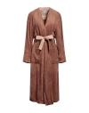 Alysi Woman Overcoat & Trench Coat Light Brown Size 2 Viscose, Cotton, Hemp In Beige