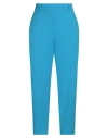 Alysi Woman Pants Azure Size 2 Virgin Wool, Elastane In Blue