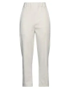 Alysi Woman Pants Beige Size 0 Cotton, Elastane