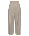 Alysi Woman Pants Beige Size 2 Cotton, Polyamide, Elastane