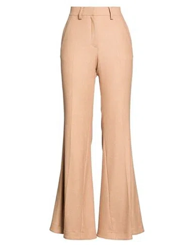 Alysi Woman Pants Beige Size 2 Viscose, Wool, Polyester, Elastane