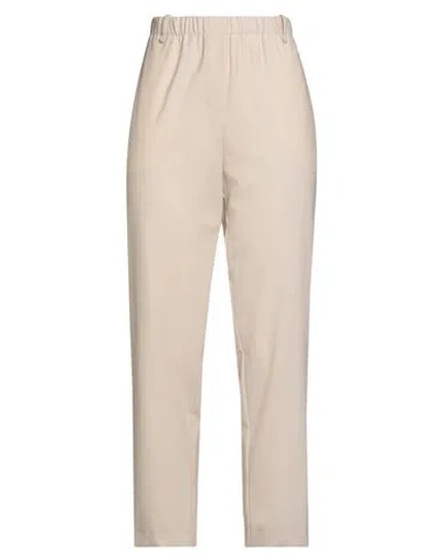 Alysi Woman Pants Beige Size 6 Virgin Wool, Lycra In Neutral
