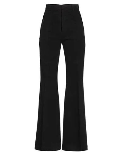 Alysi Woman Pants Black Size 8 Cotton, Elastane