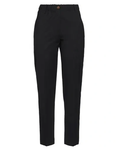 Alysi Woman Pants Black Size 2 Virgin Wool, Elastane