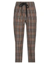 Alysi Woman Pants Brown Size 0 Polyester, Virgin Wool, Elastane