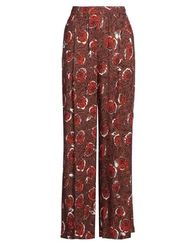 Alysi Woman Pants Cocoa Size 6 Viscose In Brown