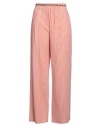 Alysi Woman Pants Coral Size 0 Cotton, Viscose, Silk In Red