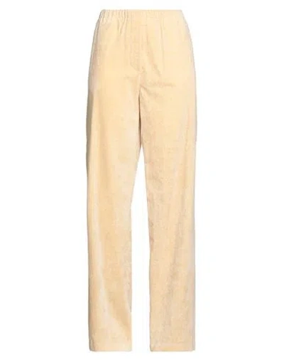 Alysi Woman Pants Cream Size 4 Cotton, Polyamide In Nude