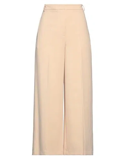 Alysi Woman Pants Cream Size 4 Polyester, Viscose, Elastane In White