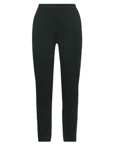 Alysi Woman Pants Dark Green Size 4 Cotton, Elastane
