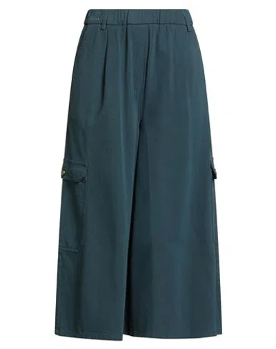 Alysi Woman Pants Deep Teal Size 27 Cotton, Elastane In Green